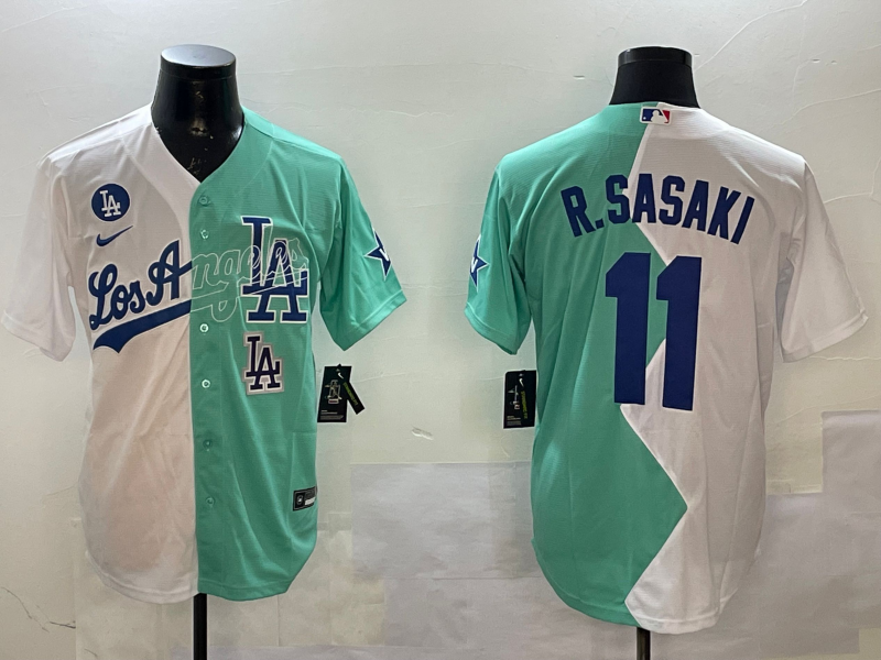 Men Los Angeles Dodgers 11 R Sasaki white 2025 MLB nike jersey style 20